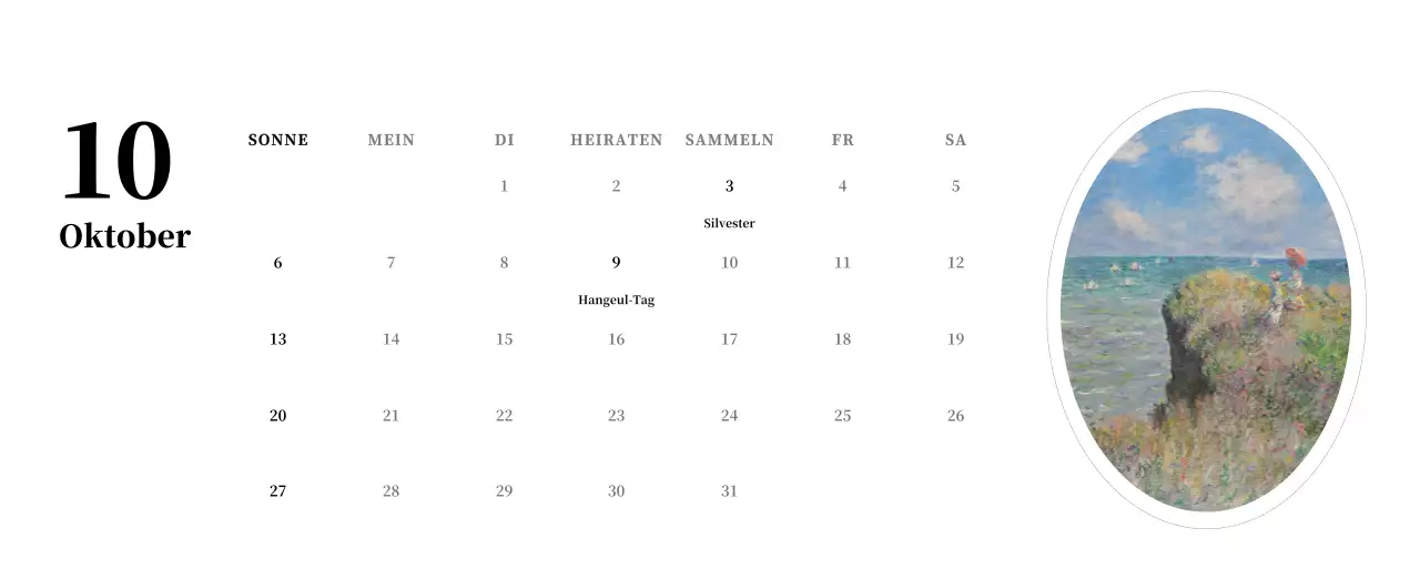 Ein schlichtes, klassisches Meisterwerk in Schwarz und Grau