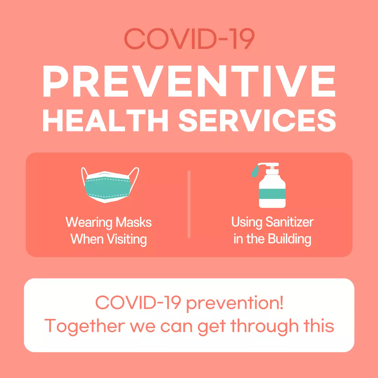 Blue Clean Covid-19 Disinfection Notice Instagram Post