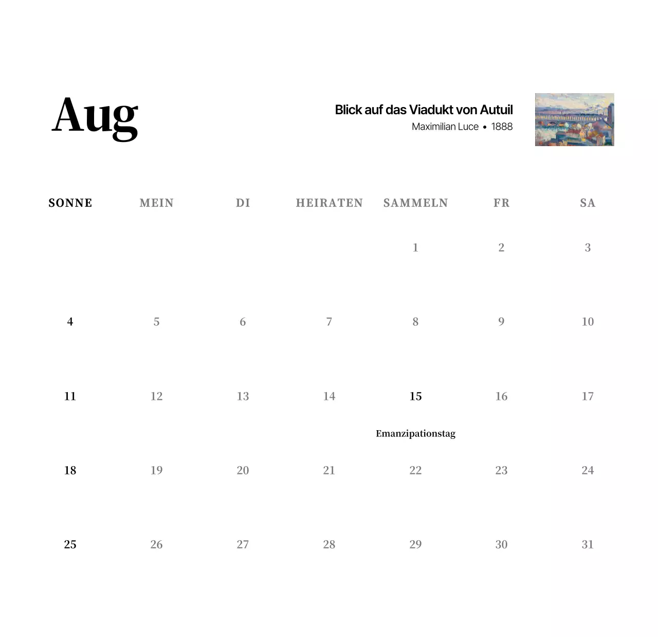 Ein schlichtes, klassisches Meisterwerk in Schwarz und Grau