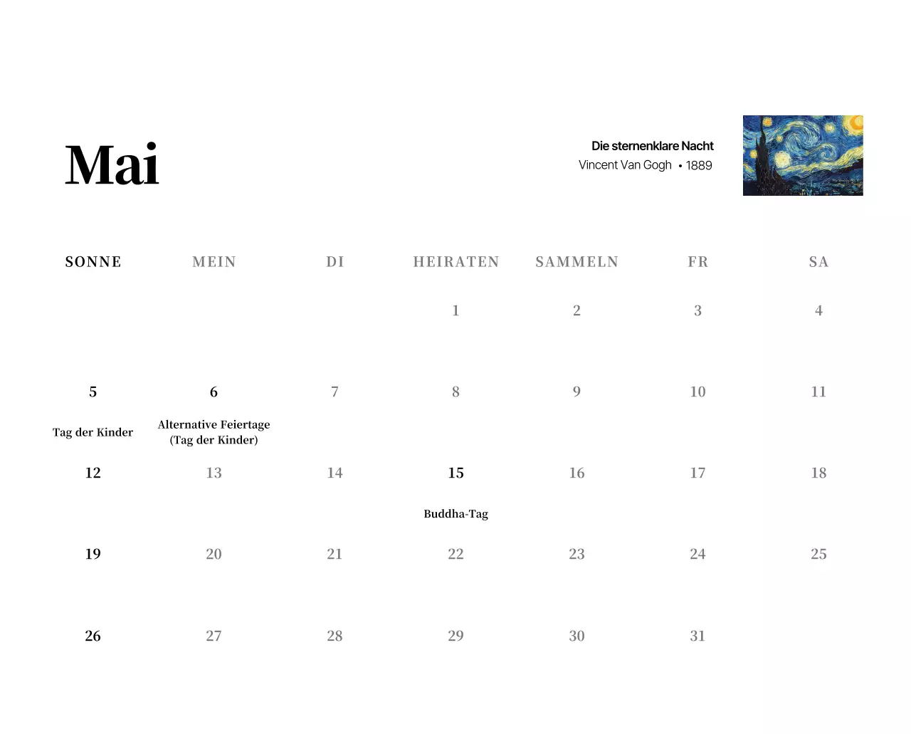 Ein schlichtes, klassisches Meisterwerk in Schwarz und Grau