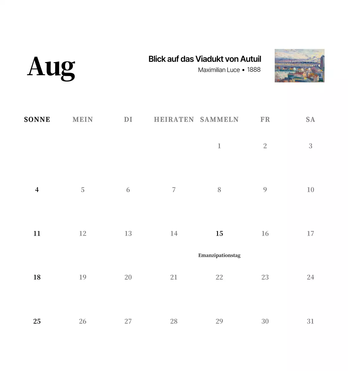 Ein schlichtes, klassisches Meisterwerk in Schwarz und Grau