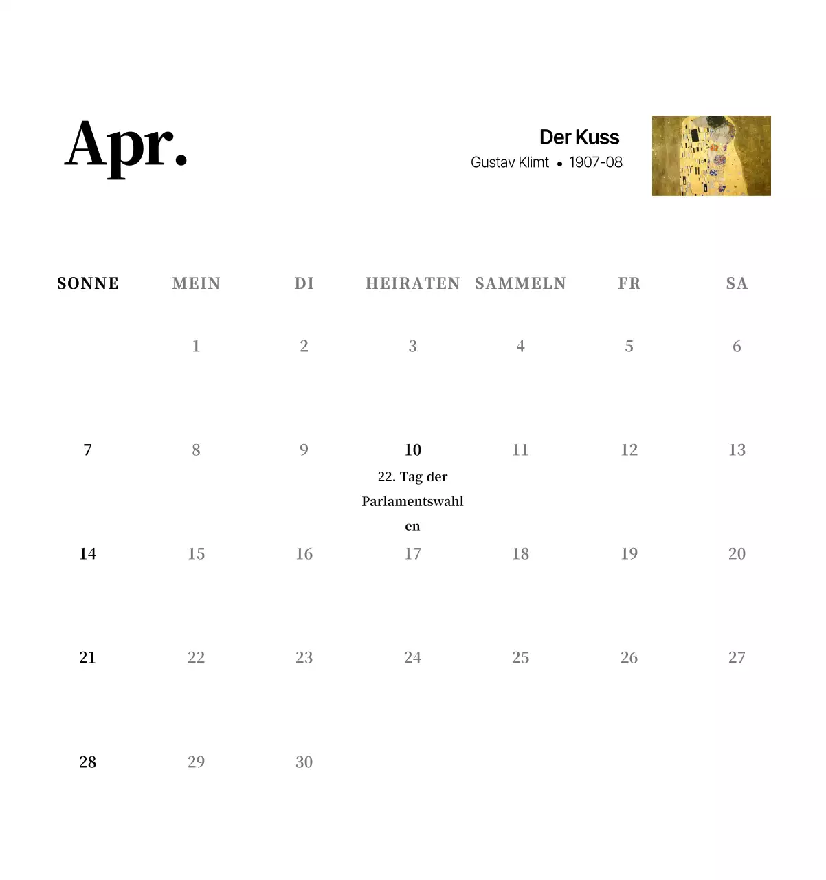 Ein schlichtes, klassisches Meisterwerk in Schwarz und Grau