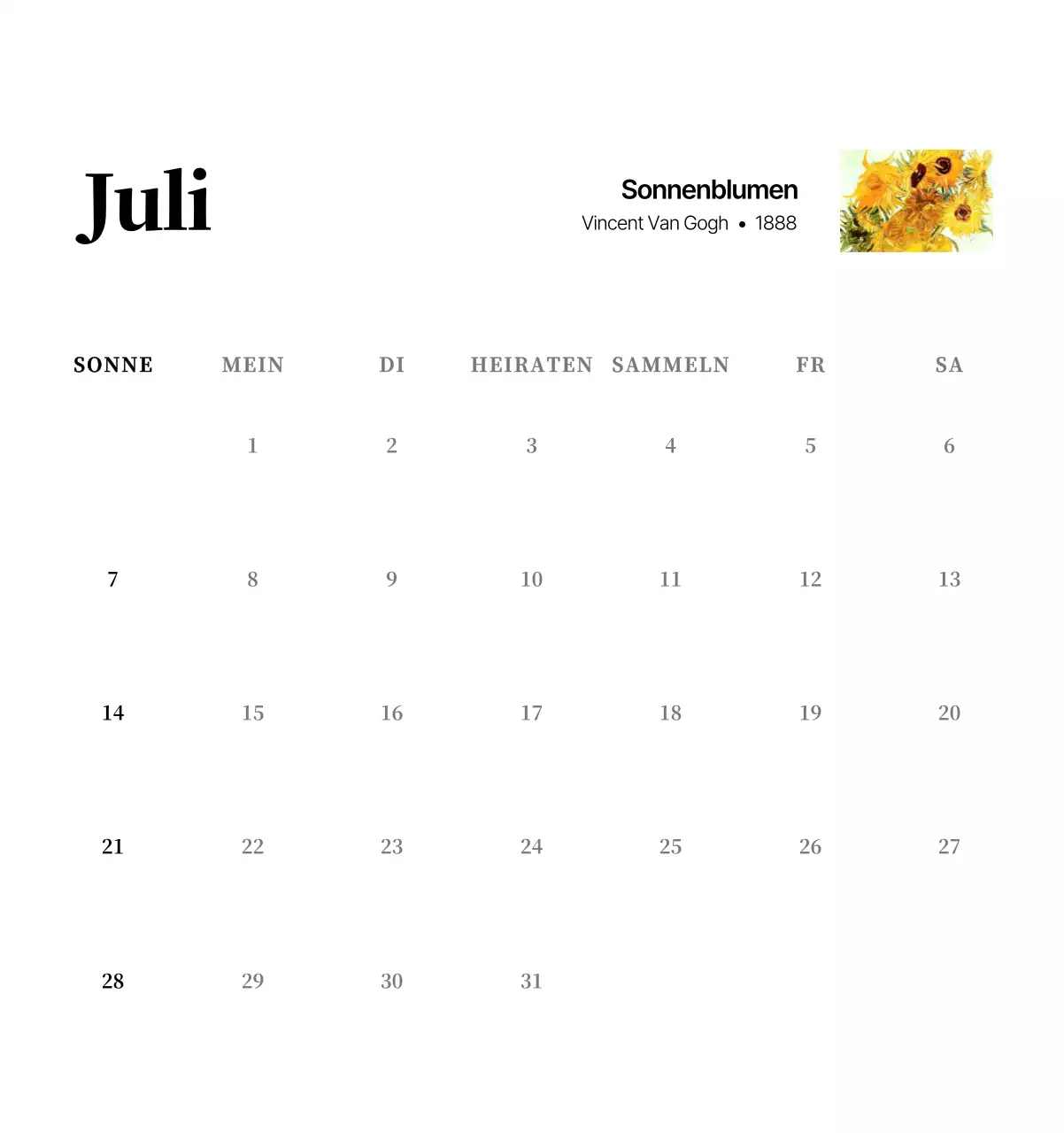 Ein schlichtes, klassisches Meisterwerk in Schwarz und Grau