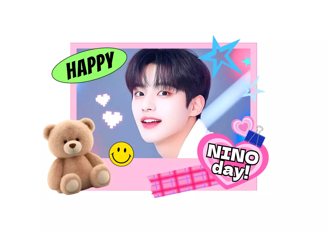 ピンク かわいい お祝い ポスター 推し活