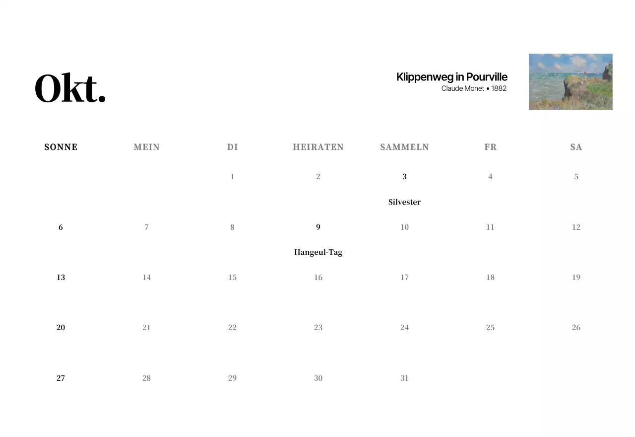 Ein schlichtes, klassisches Meisterwerk in Schwarz und Grau