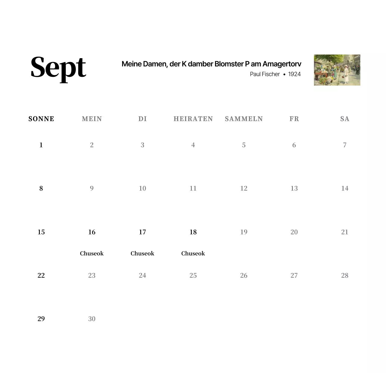 Ein schlichtes, klassisches Meisterwerk in Schwarz und Grau