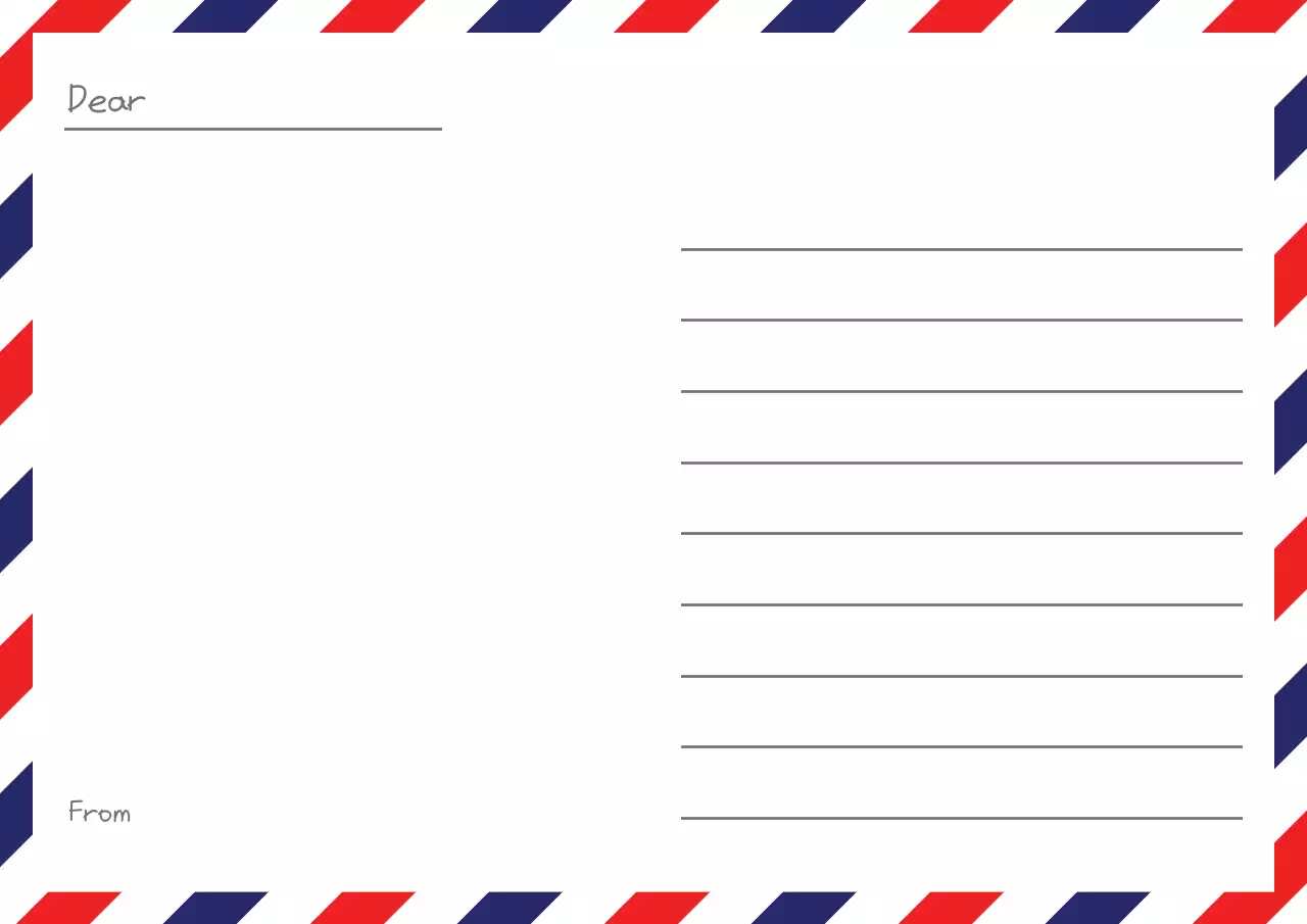 Elementary Education Activity Book Write to Me a Year Later