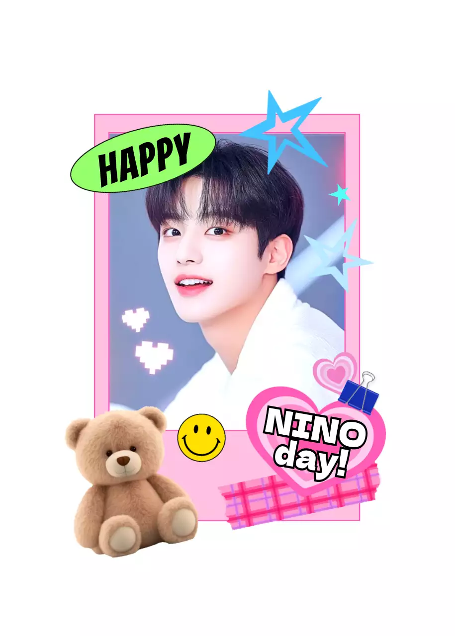 ピンク かわいい お祝い ポスター 推し活