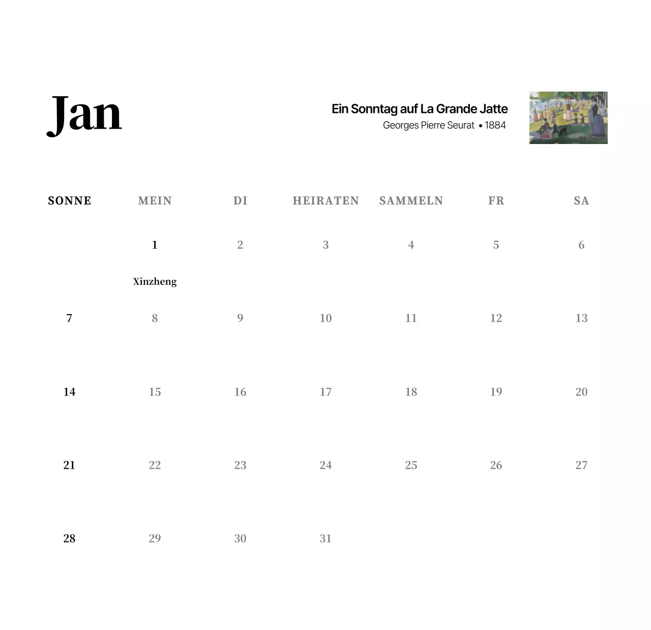 Ein schlichtes, klassisches Meisterwerk in Schwarz und Grau