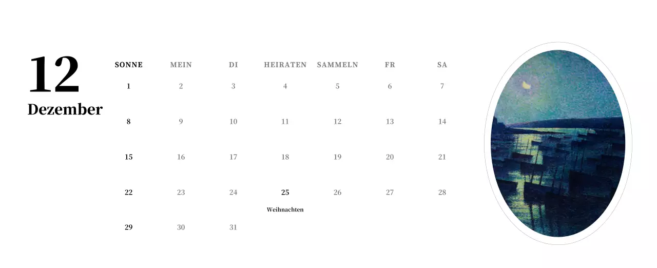 Ein schlichtes, klassisches Meisterwerk in Schwarz und Grau