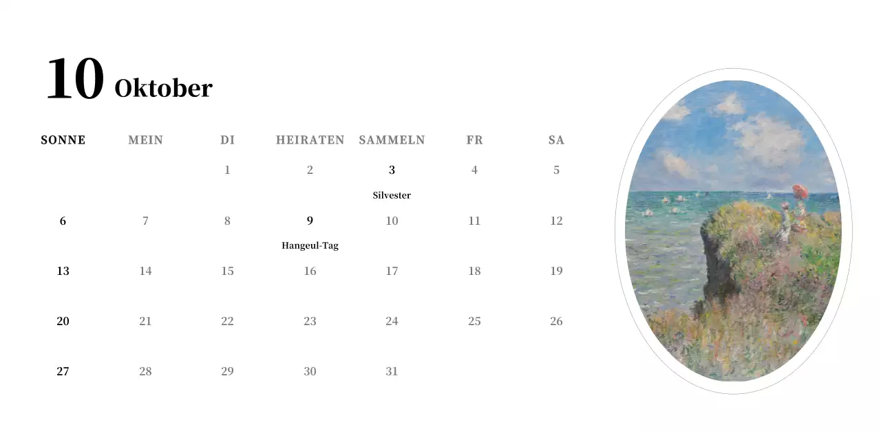 Ein schlichtes, klassisches Meisterwerk in Schwarz und Grau