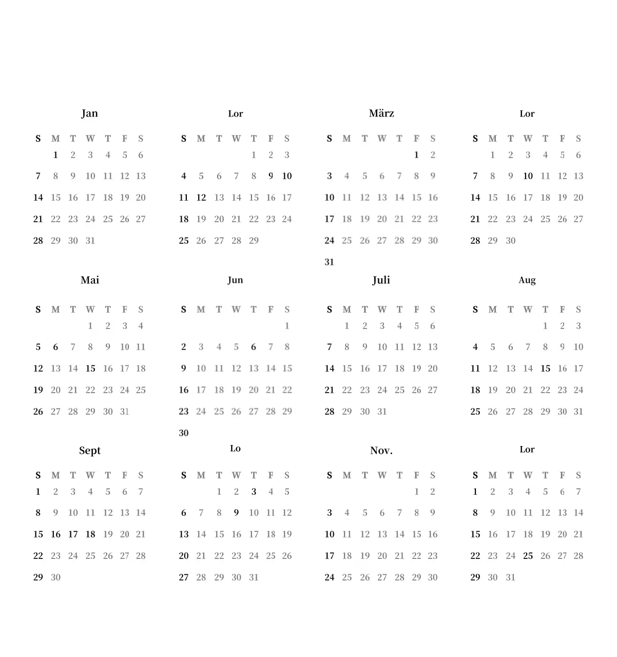 Ein schlichtes, klassisches Meisterwerk in Schwarz und Grau