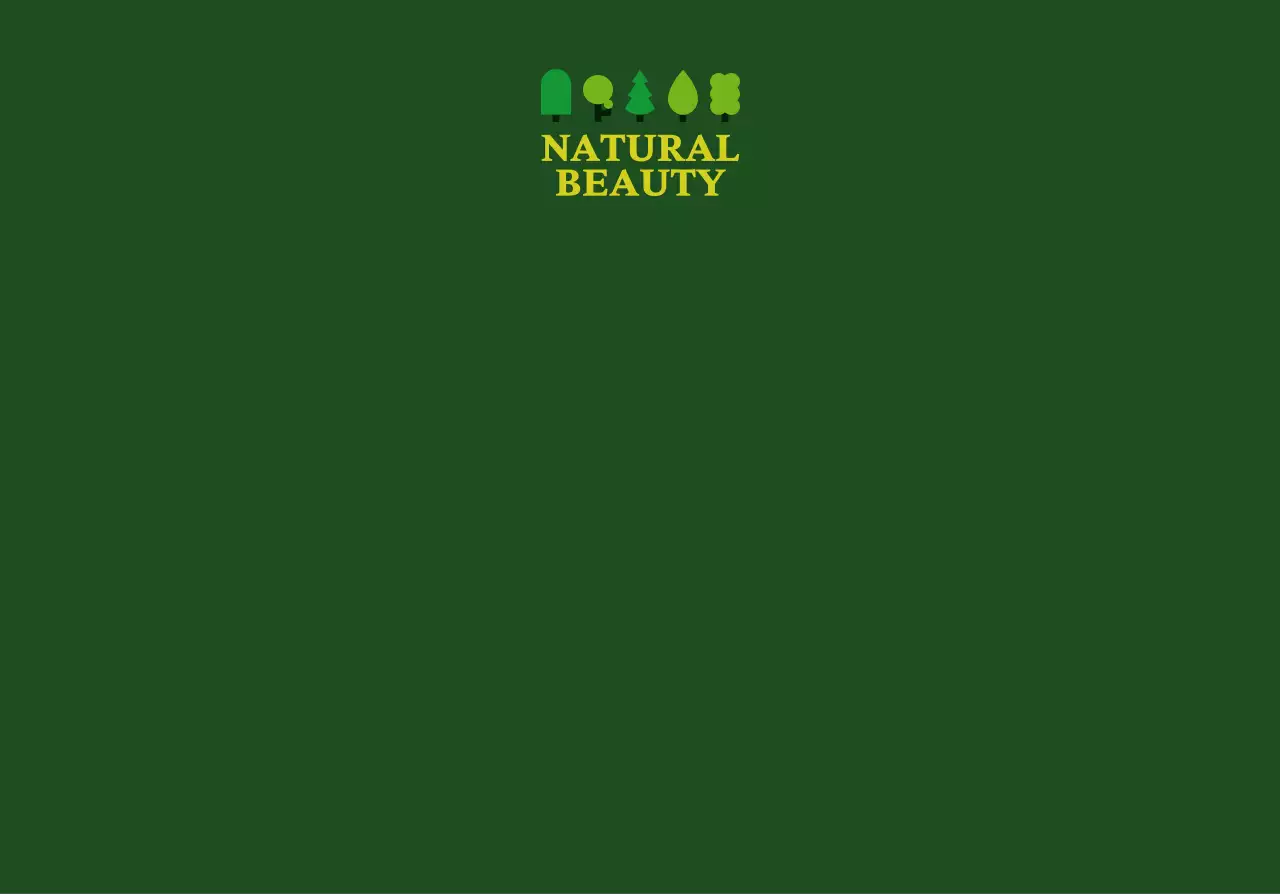 초록색 계열의 둥글고 귀여운 나무 일러스트 패턴 스타일 개인 굿즈