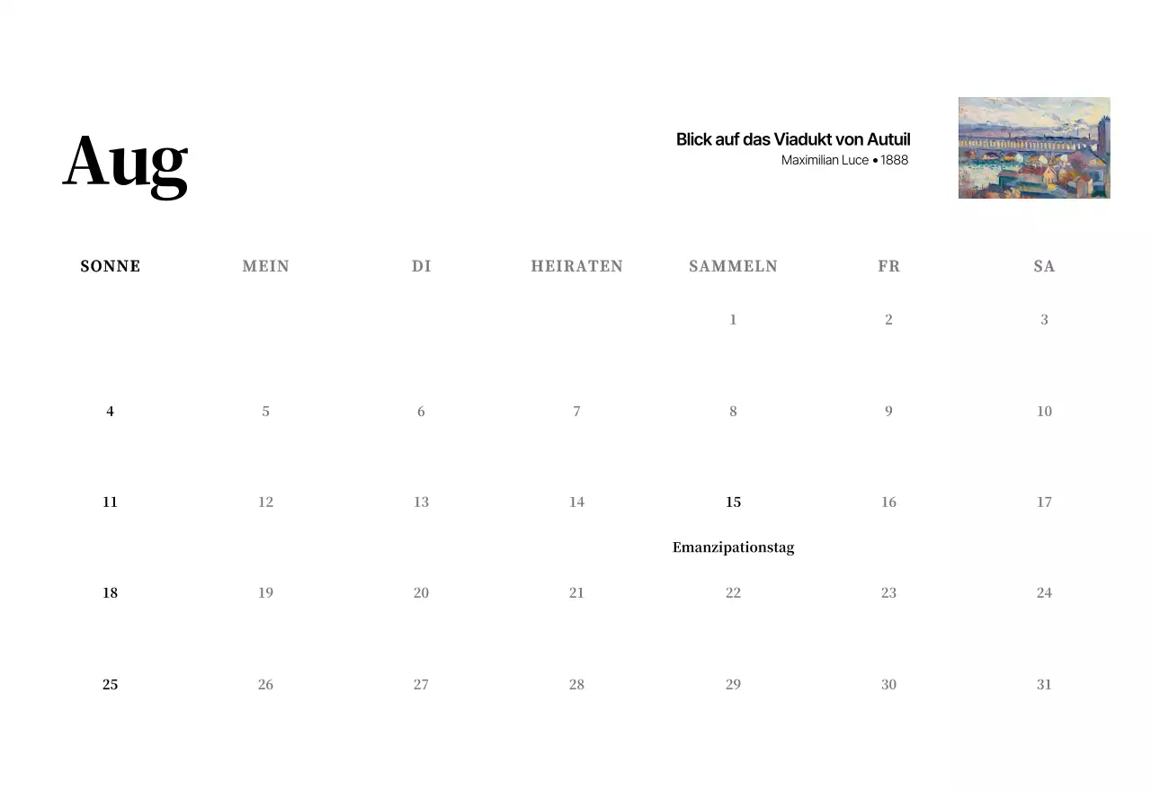 Ein schlichtes, klassisches Meisterwerk in Schwarz und Grau