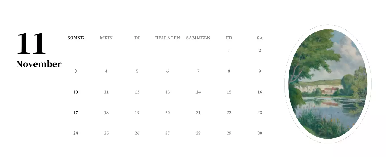 Ein schlichtes, klassisches Meisterwerk in Schwarz und Grau