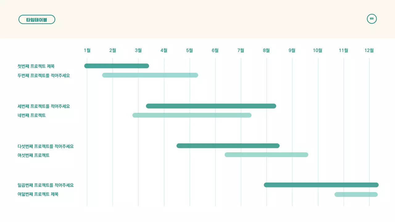 베이지와 그린의 심플하고 깔끔한 컨셉의 팝업스토어 기획서