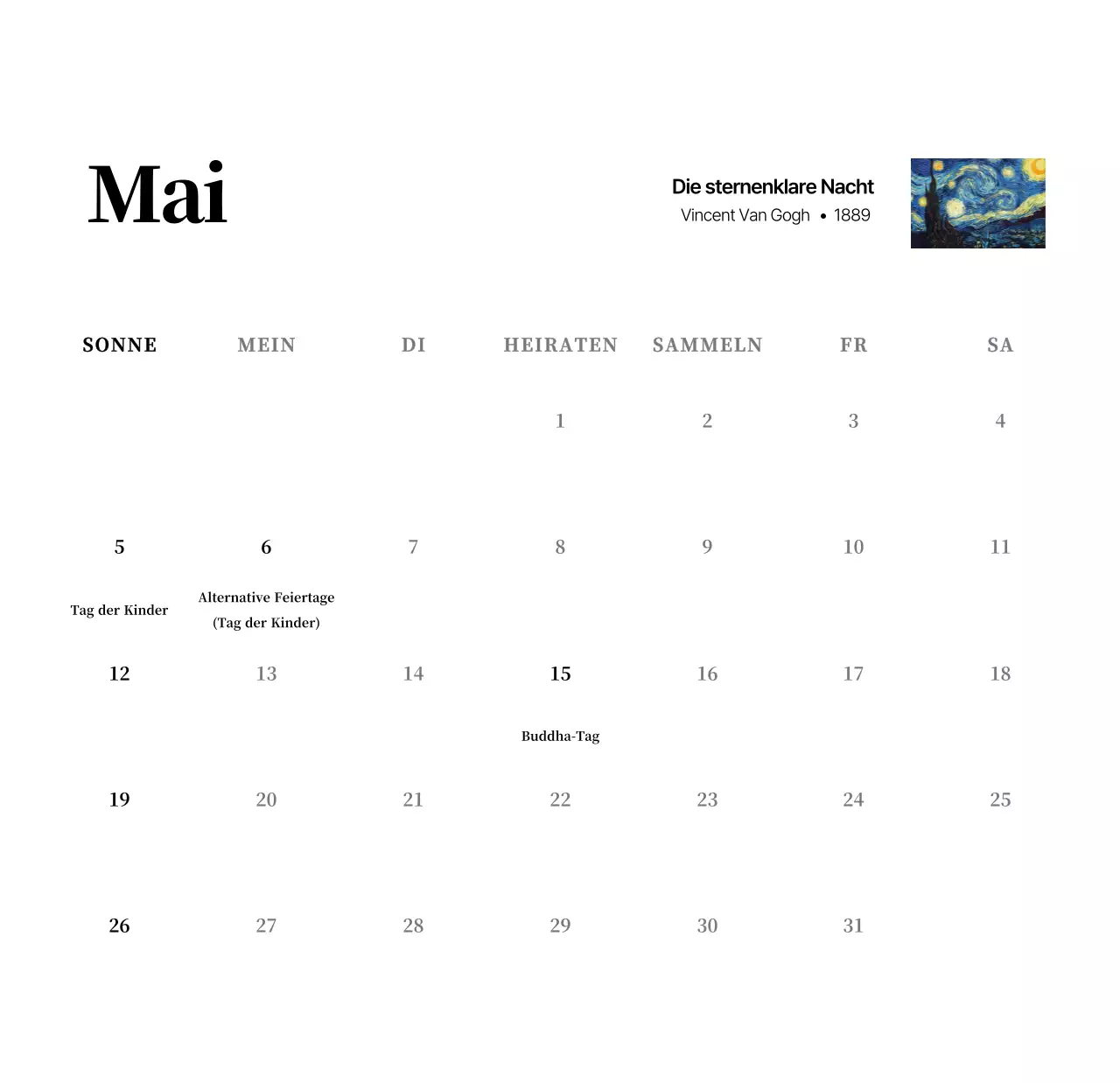 Ein schlichtes, klassisches Meisterwerk in Schwarz und Grau