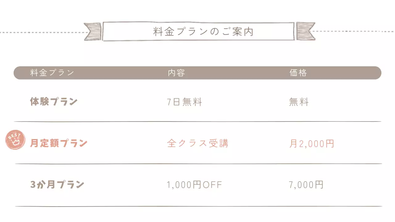 ミントベージュカラーオンライン料理学院詳細ページ