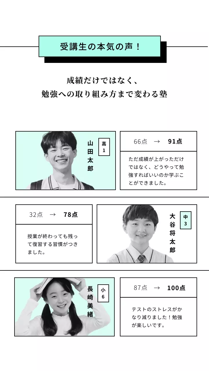 ミント簡単な学園紹介モバイルページ