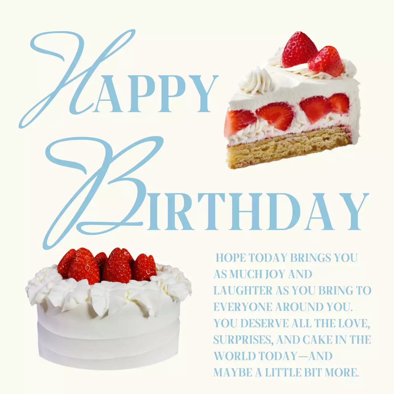 하늘색 심플 생일 축하 감사 기념 답례품 스티커