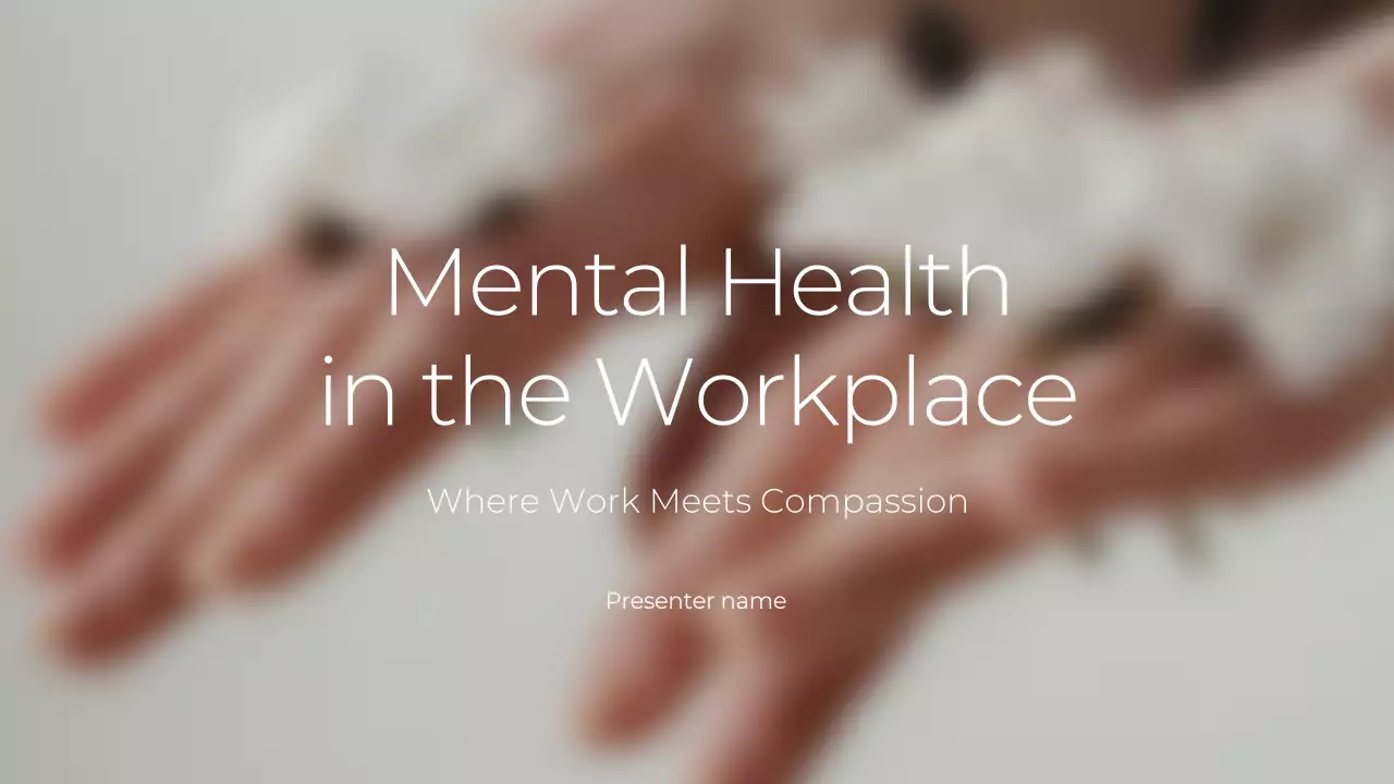 베이지색 현대 정신 건강 강의