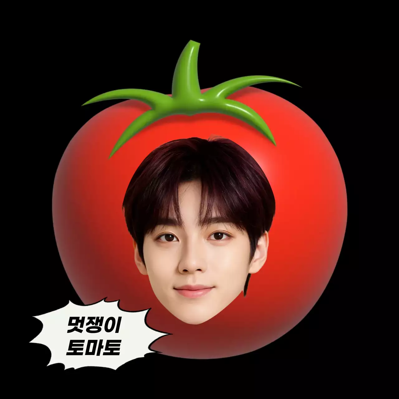 연예인 굿즈 생일 축하 감사 토마토 스티커 밈