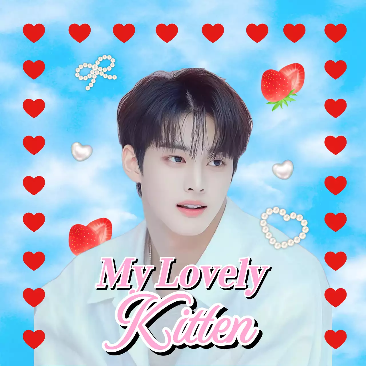 연예인 굿즈 아이돌 생일 축하 감사 하늘 스티커