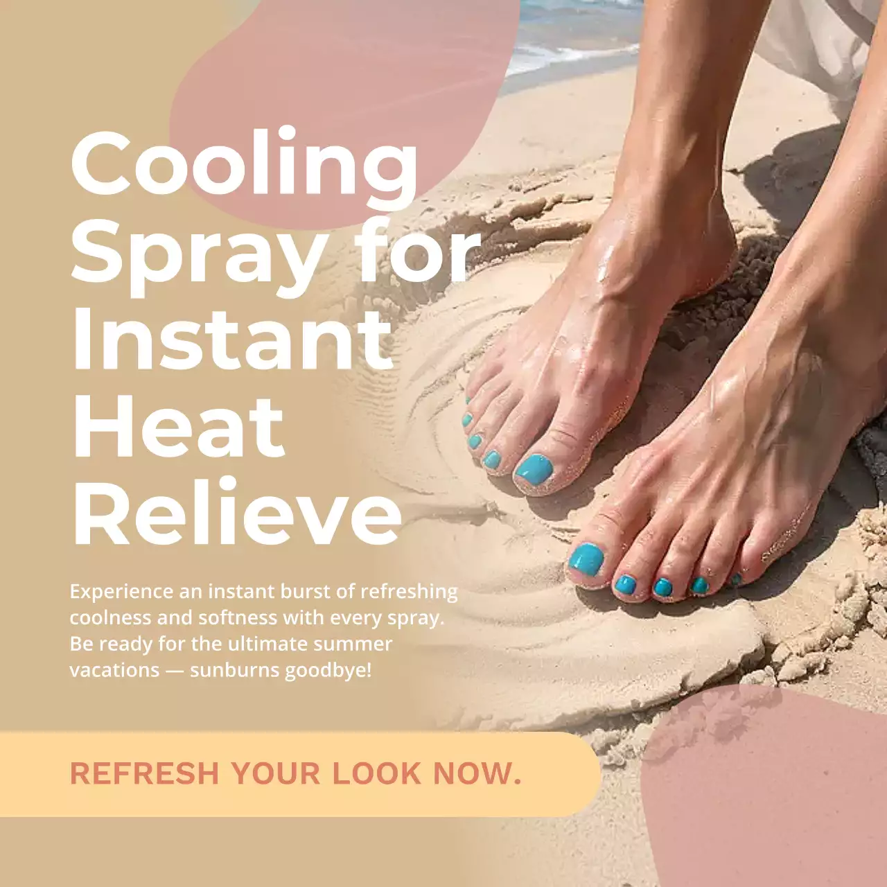 Beige Modern Nail Care Advertisement Instagram Post