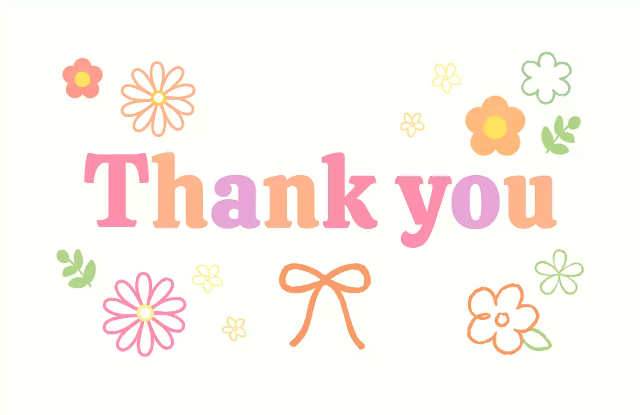 カラフル かわいい シンボルサンキュー