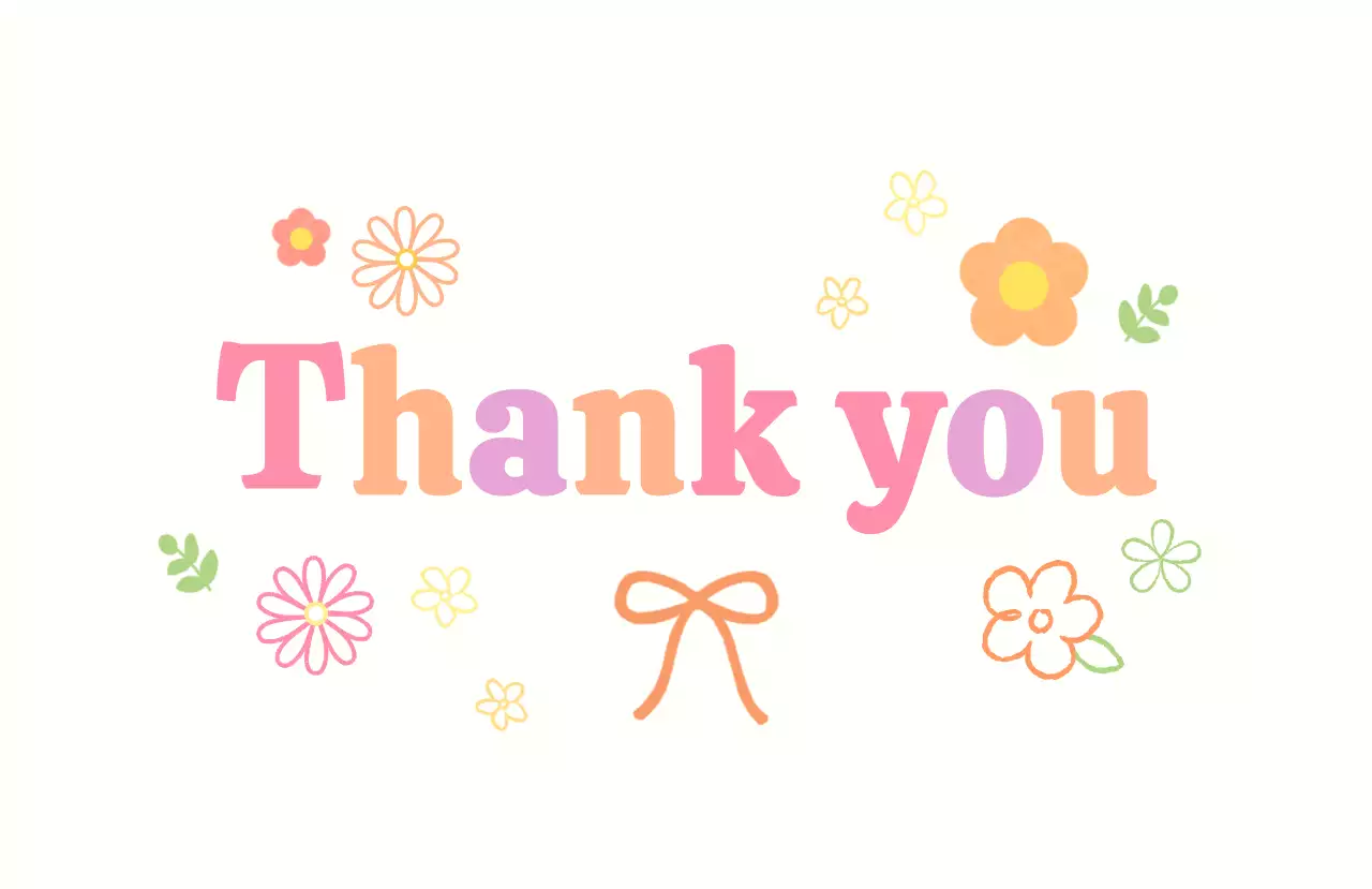 カラフル かわいい シンボルサンキュー