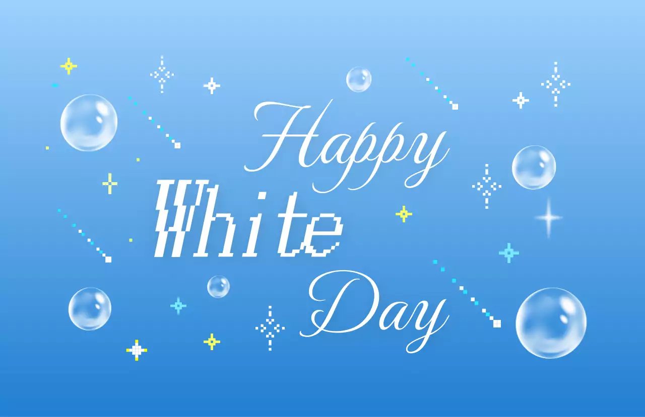 ホワイトデーステッカー