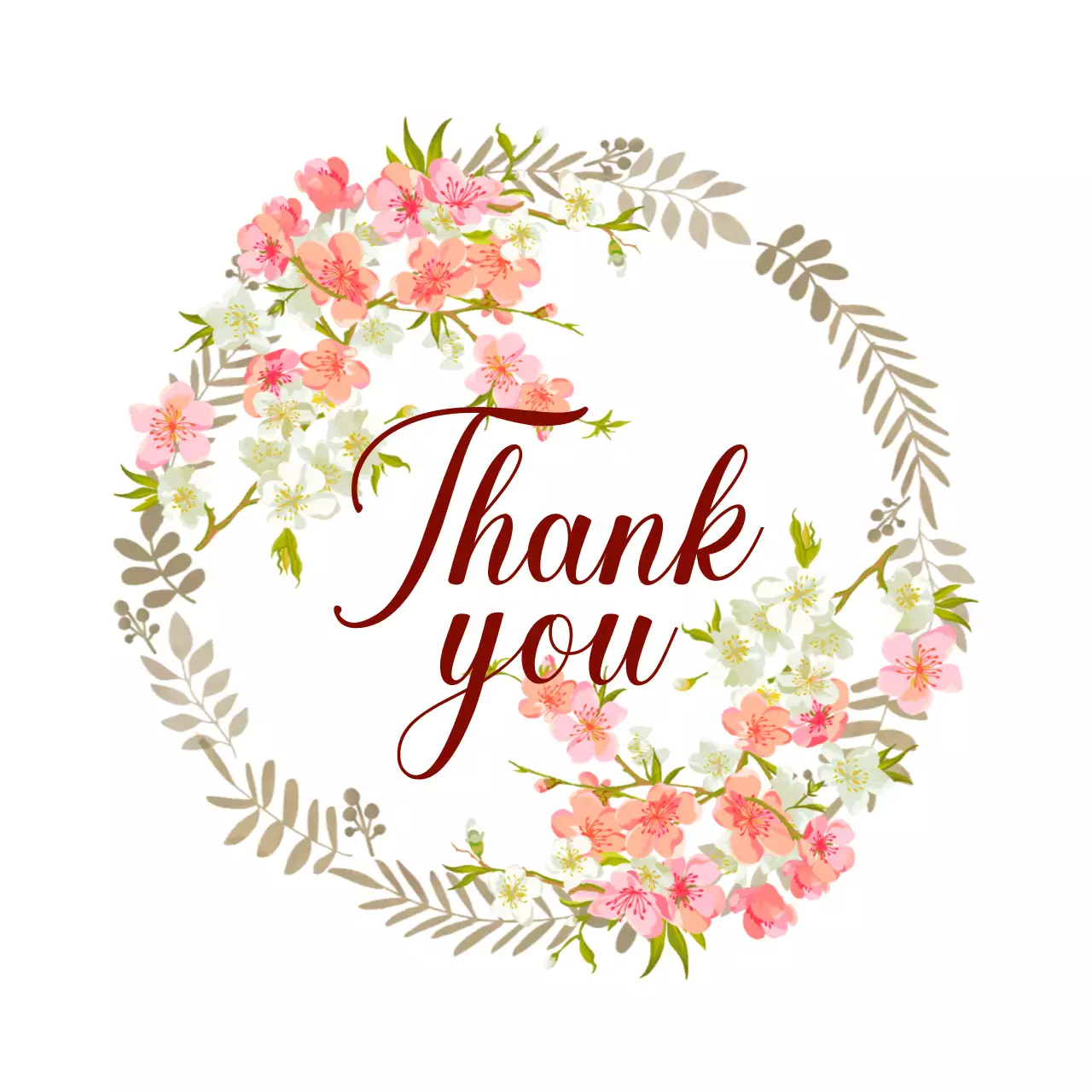 赤 かわいい 感謝 カード