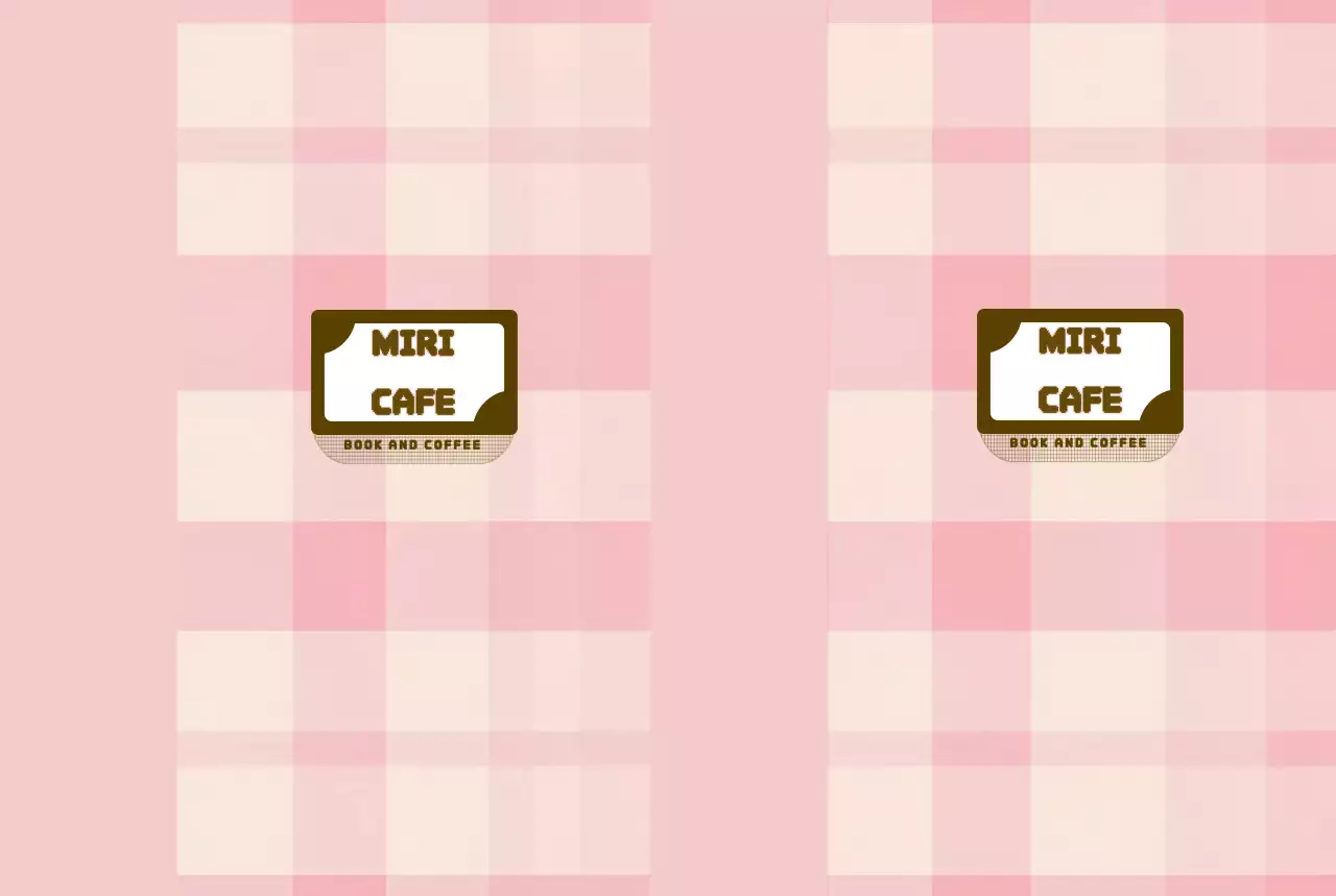 핑크 레트로 카페 광고