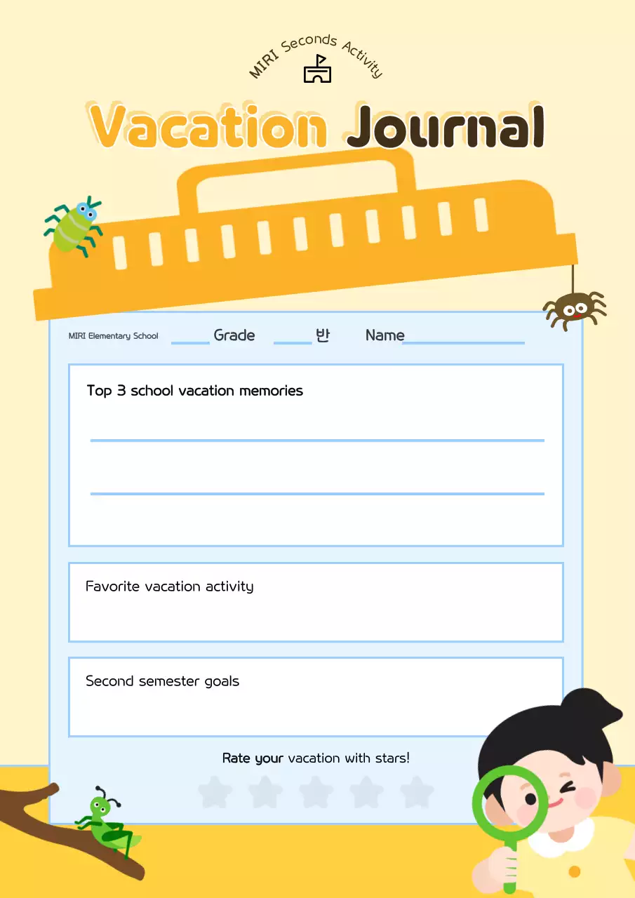 Nhật ký ngày lễ của bé vàng