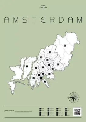 Khaki moderne kaartgids