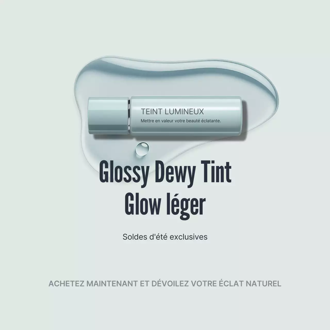 Promotion de la beauté moderne grise sur les réseaux sociaux