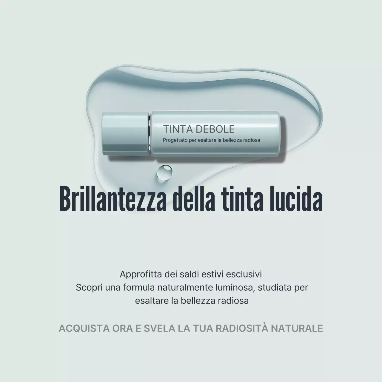Promozione della bellezza moderna grigia sui social media quadrati