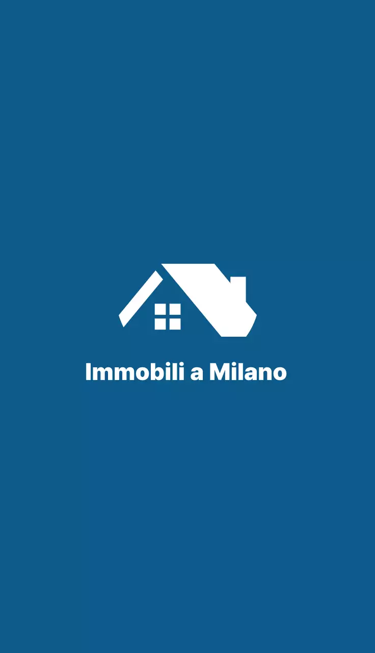 Logo immobiliare semplice blu