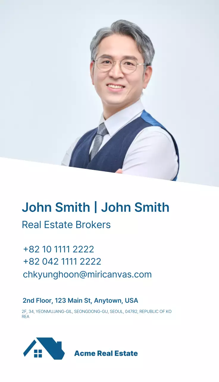 Logotipo imobiliário simples azul