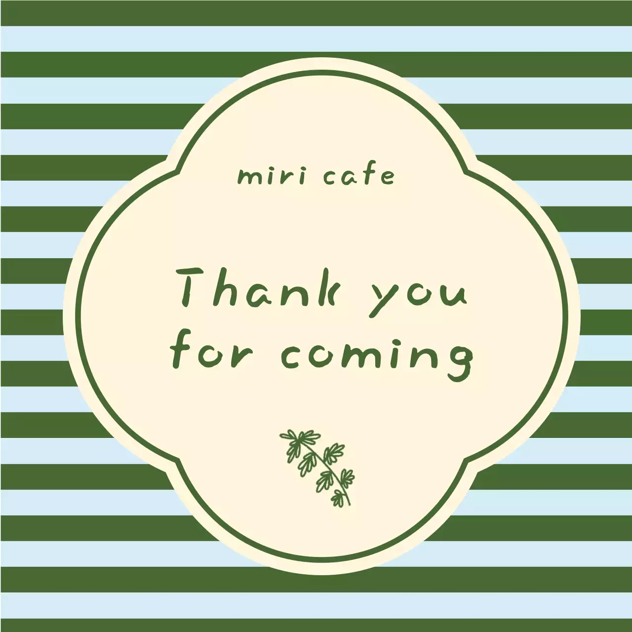 Nhãn dán hàng hóa Kaki Simple Cafe