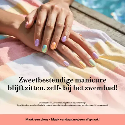 Regenboog Trendy Manicure Promotie Social Media Vierkant