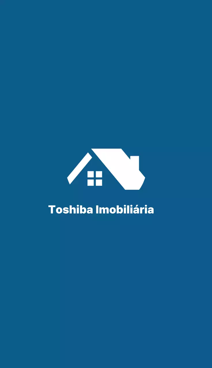 Logotipo imobiliário simples azul
