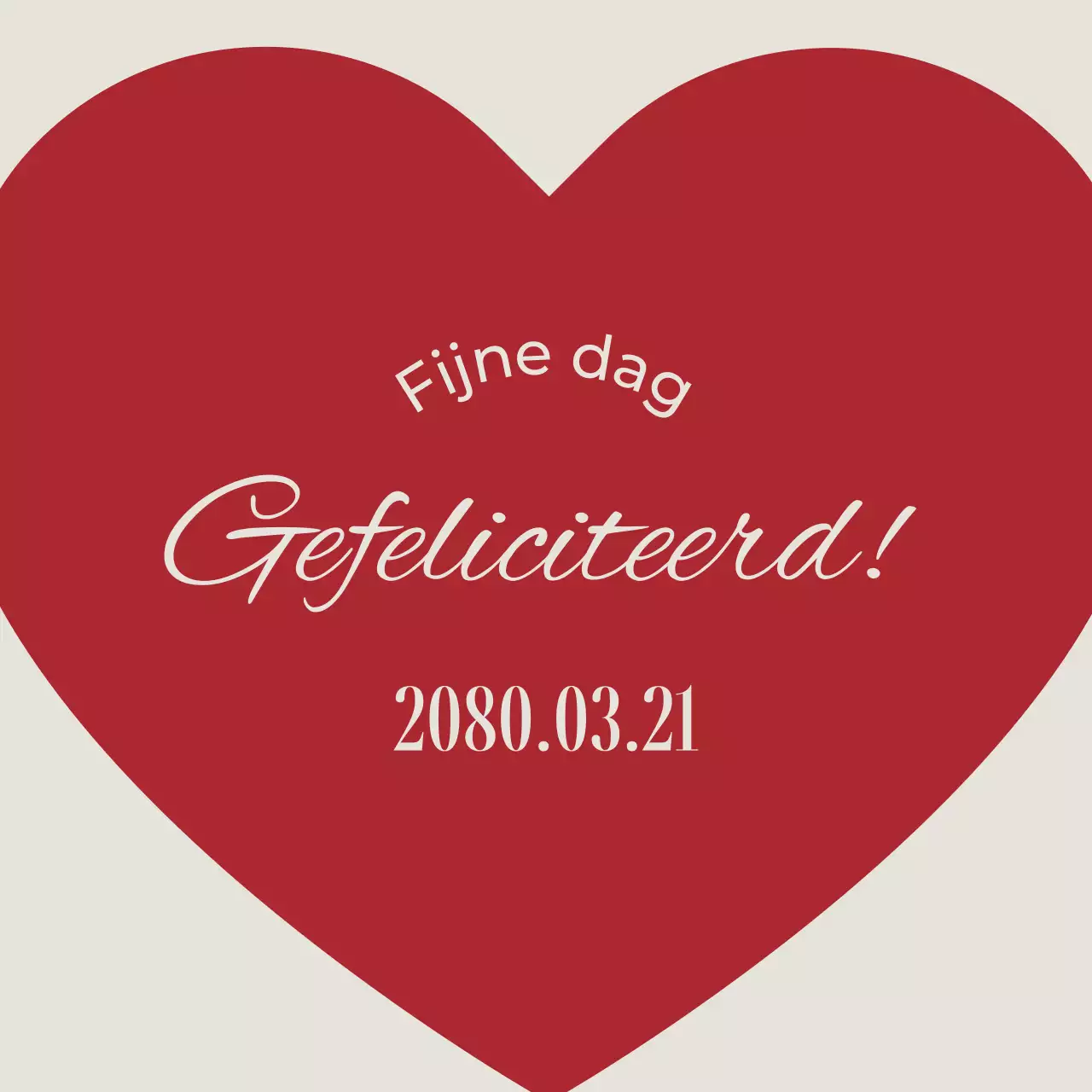 Rode eenvoudige jubileumfestivalsticker met hartvormige bedankjes