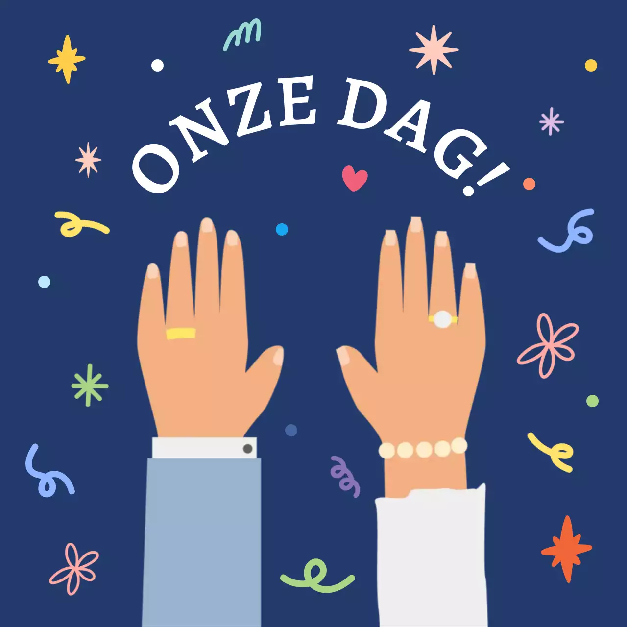 Blauwe schattige baby huwelijksjubileum bedanksticker