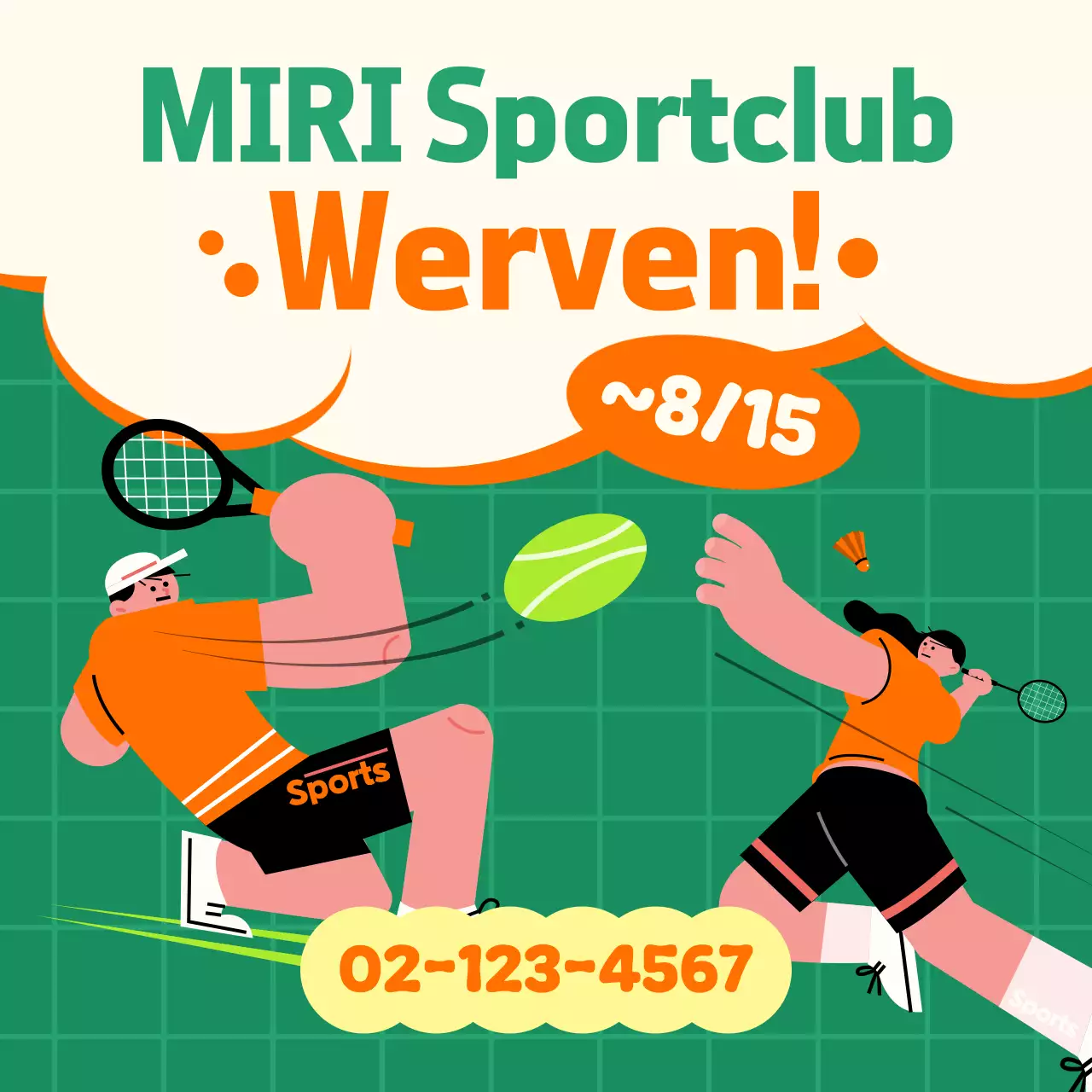 Werving van Green Pop Sports-leden