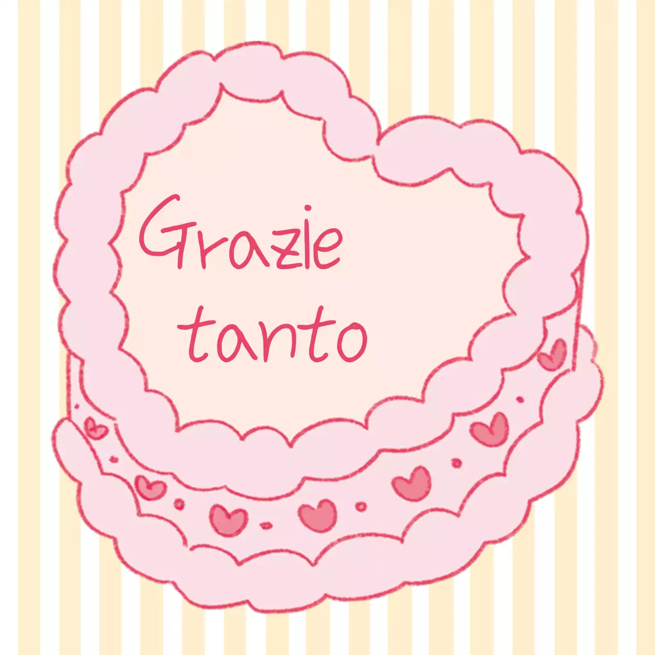 Adesivo rosa "Grazie per il bambino"