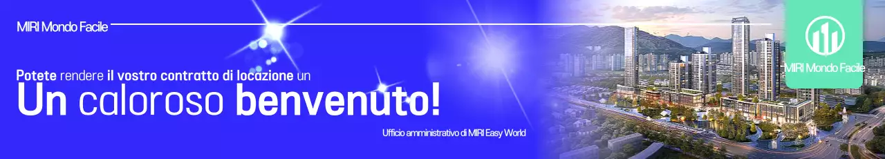 Pubblicità immobiliare moderna blu