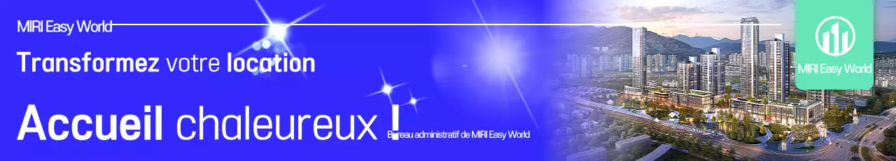 Publicité immobilière moderne bleue