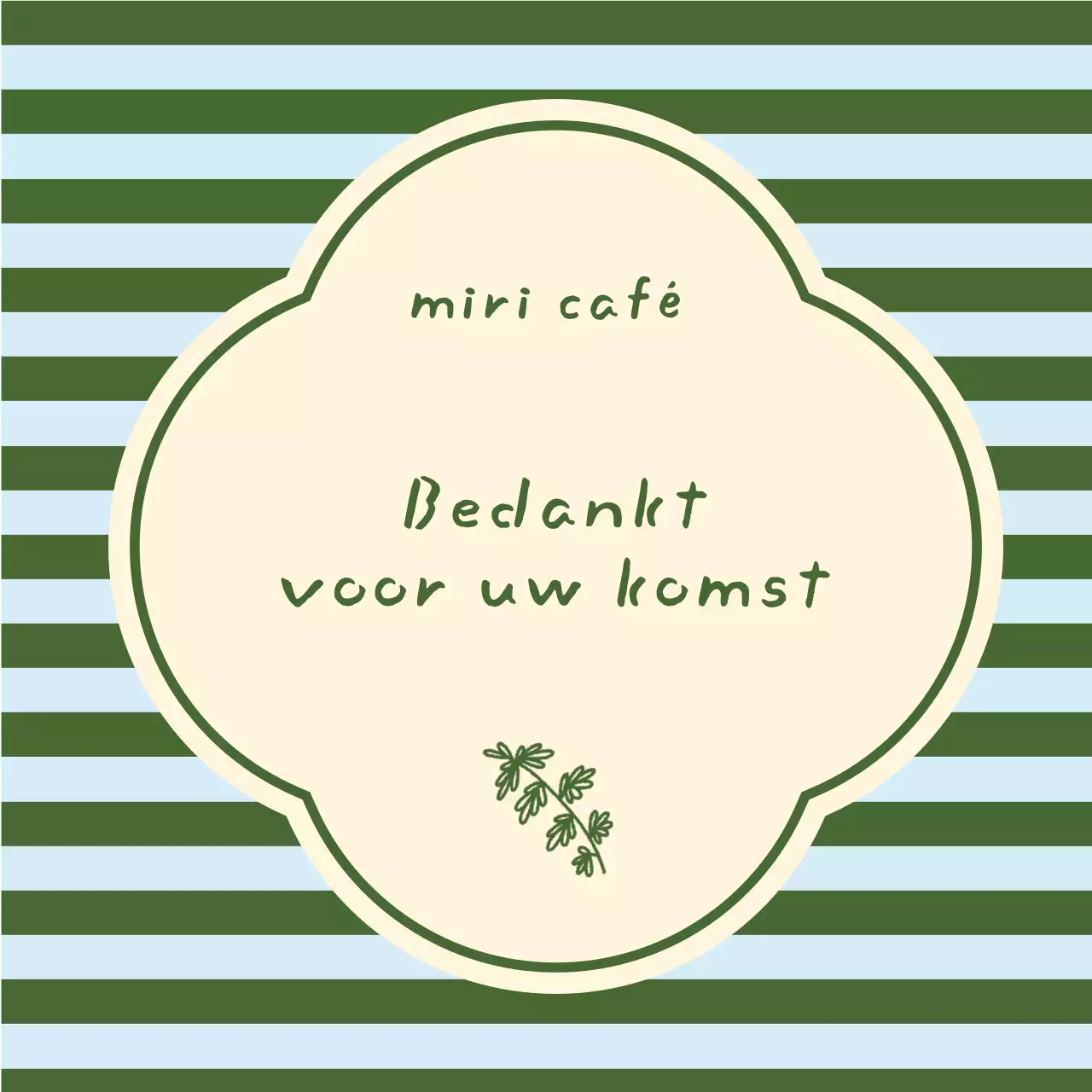 Kaki Simple Cafe Goods-sticker