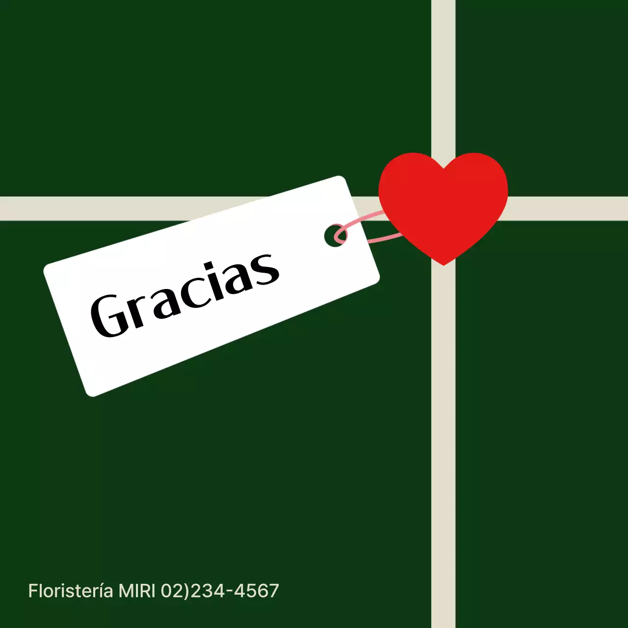 Verde Simple Gracias